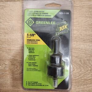 Greenlee Carbide-Tipped Hole Cutter 1-1/8” Hole Size For 3/4” Conduit 625-1-1/8